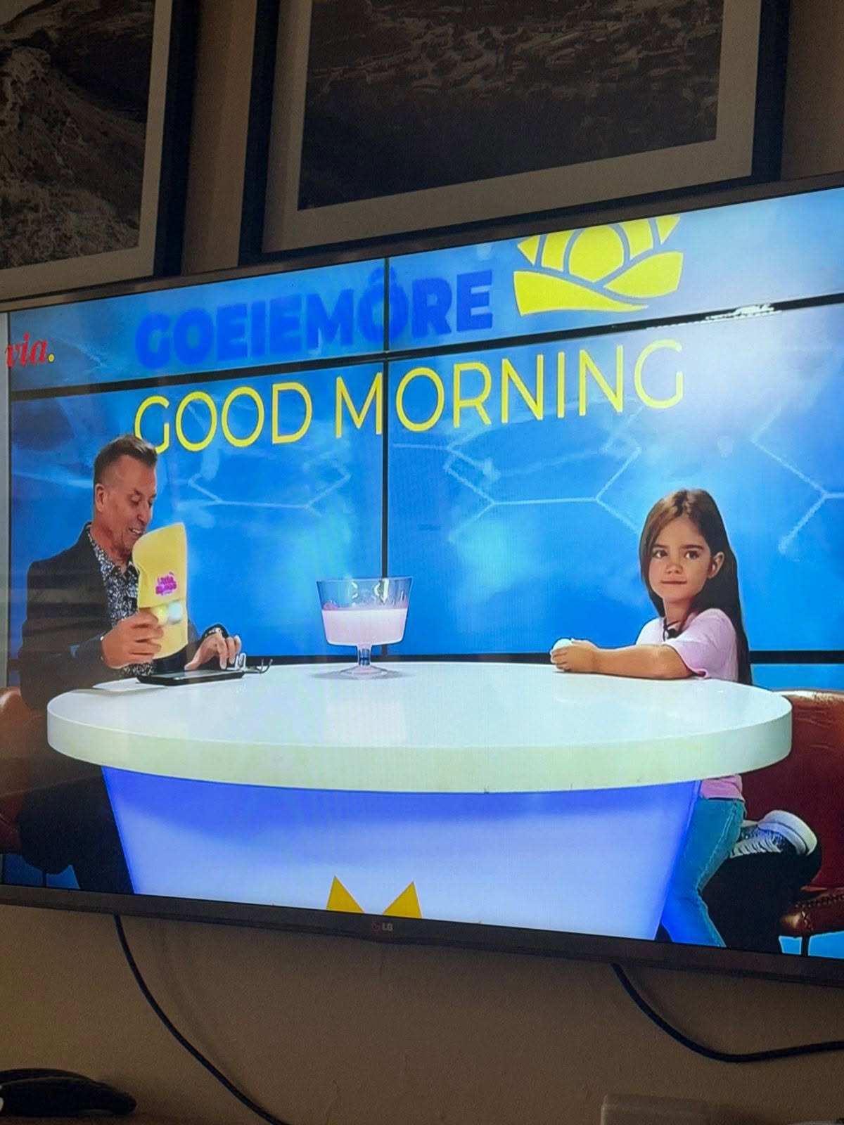 Caitlyn on Goeiemôre Good Morning 🎬